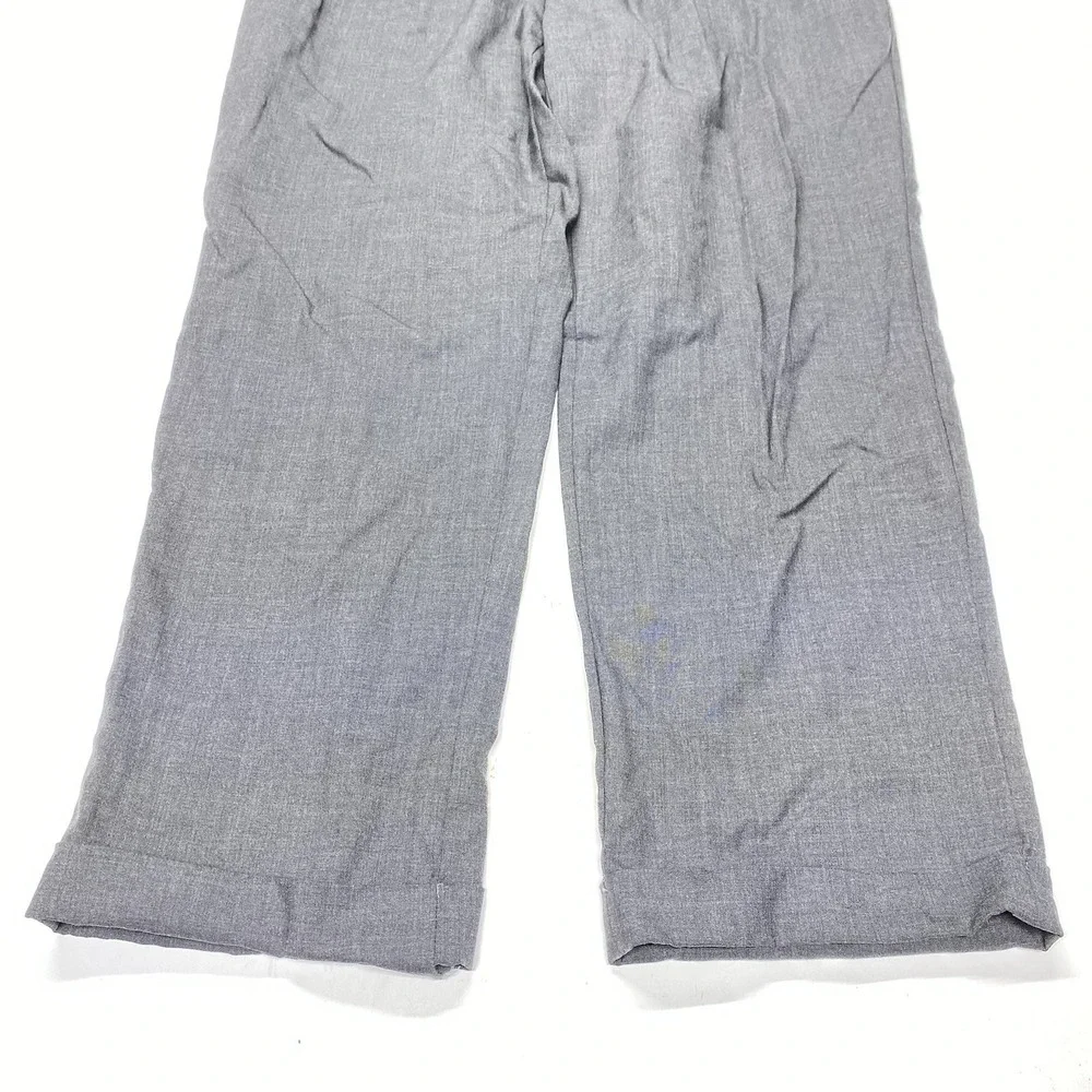 Lauren Ralph Lauren Pants Mens 36x30 Gray 100% Wool Pleated GREEN LABEL